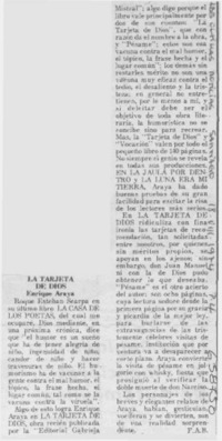 La tarjeta de Dios