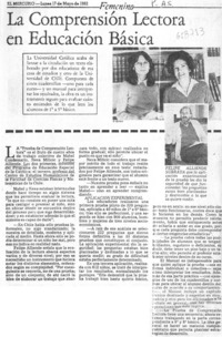 La comprensión lectora en educación básica.  [artículo]