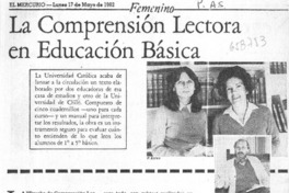La comprensión lectora en educación básica.  [artículo]