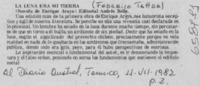 La luna era mi tierra