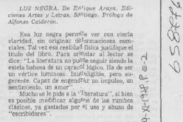"Luz negra".