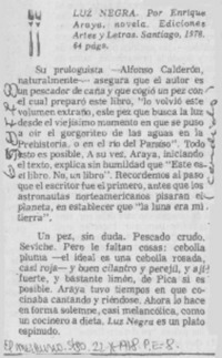 "Luz negra".