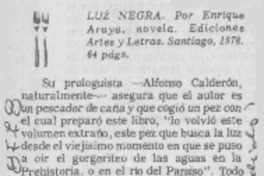 "Luz negra".
