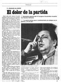 El dolor de la partida