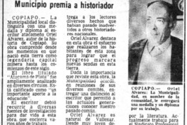 Municipio premia a historiador.  [artículo]