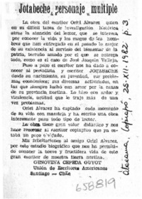 Jotabeche, personaje multiple.