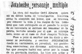 Jotabeche, personaje multiple.
