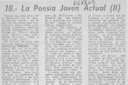 La Poesía joven actual (II)  [artículo] Carlos M.