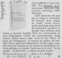 Los Libros y los viajes.