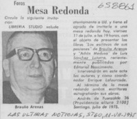 Mesa redonda.