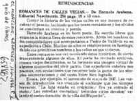 Romances de calles viejas.  [artículo]