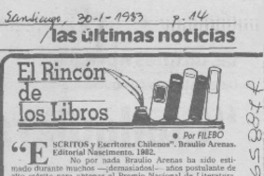 "Escritos y escritores chilenos"