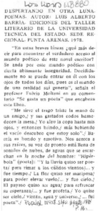 Despertando en otra luna.