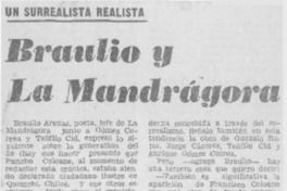 Braulio y La Mandrágora.