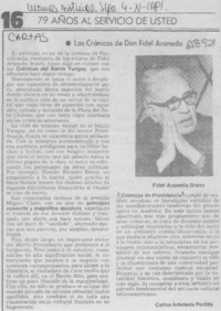 Las crónicas de Don Fidel Araneda