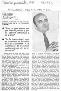 Genaro Arriagada.  [artículo]