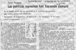 Las políticas represivas han fracasado siempre