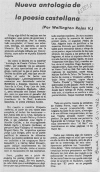 Nueva antología de la poesía castellana