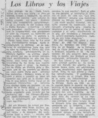 Los libros y los viajes