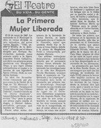 La primera mujer liberada