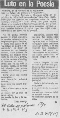 Luto en la poesía