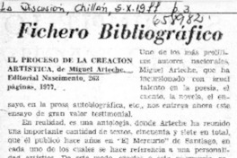 El Proceso de la creación artística  [artículo] Carlos R. Ibacache.