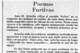 Poemas furtivos