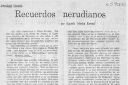 Recuerdos nerudianos