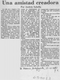 Una amistad creadora