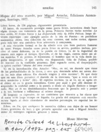 Mapas del otro mundo  [artículo] Hugo Montes.