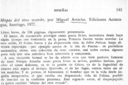 Mapas del otro mundo  [artículo] Hugo Montes.