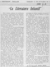 "La literatura infantil"