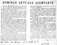 Domingo Arteaga Alemparte  [artículo] Fap.