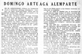 Domingo Arteaga Alemparte  [artículo] Fap.
