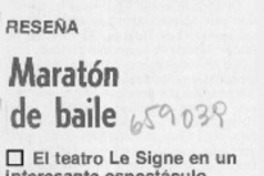 Maratón de baile.