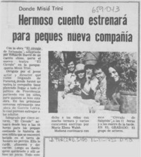 Hermoso cuento estrenará para peques nueva compañía.