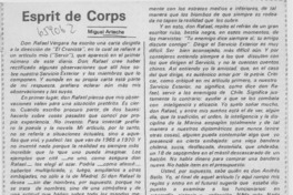 Esprit de corps.