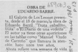 Obra de Eduardo Barril.