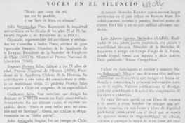 Voces en el silencio.