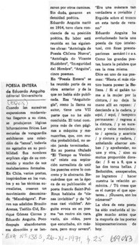 Poesía entera.  [artículo]