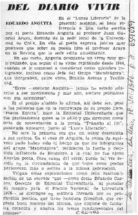 Del diario vivir  [artículo] Cronos.