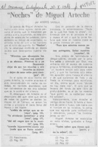 "Noches" de Miguel ARteche