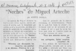 "Noches" de Miguel ARteche