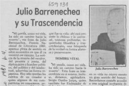 Julio Barrenechea y su trascendencia.