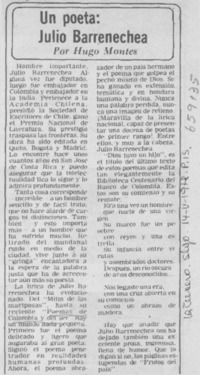 Un poeta: Julio Barrenechea