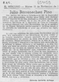 Julio Barrenechea Pino