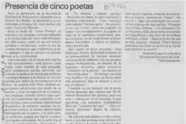 Presencia de cinco poetas