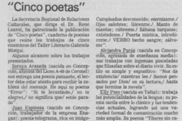 "Cinco poetas"