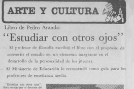 "Estudiar con otros ojos".