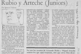 Rubio y Arteche (juniors)